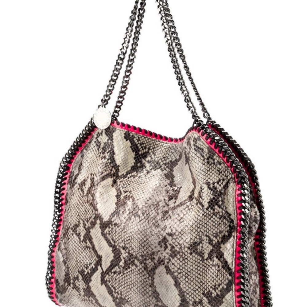 Stella McCartney Animal Print Chain Shoulder Bag